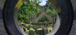 19 The Churchyard Through A Tombstone by Philip Byford