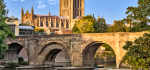20 The Old Bridge At Hereford by Linda van Geene