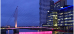 25 Night Reflections In Salford by Hilary Moore