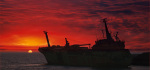 30 Sunset On The Wreck by Rob Harley