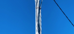 20 Pylon In Blue by Emyr Williams