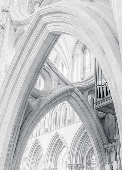 Scissor Arch Wells Cathedral by Jim Turner